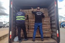 sefa-apreende-carga-de-materiais-eletronicos-avaliada-em-r$400-mil,-na-rodovia-br-010,-no-pa