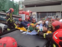 motorista-fica-preso-em-ferragens-apos-acidente-grave-em-avenida-movimentada-de-belem;-video